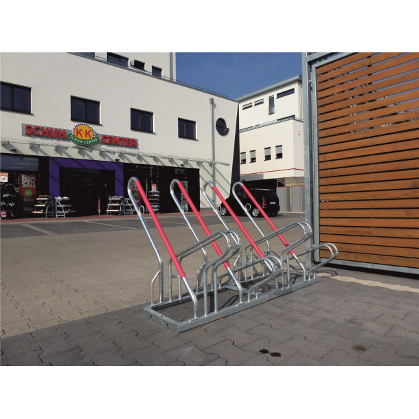 Bicycle stand | with lean-on hoop | 6 Bicycleslength: 2100 mm